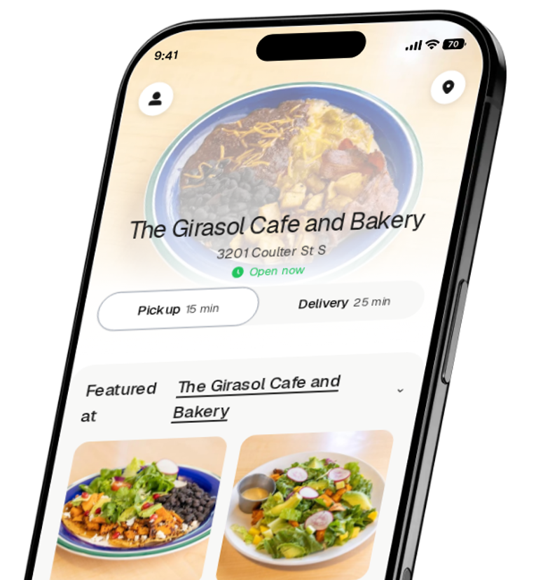 The Girasol Cafe and Bakery app preview