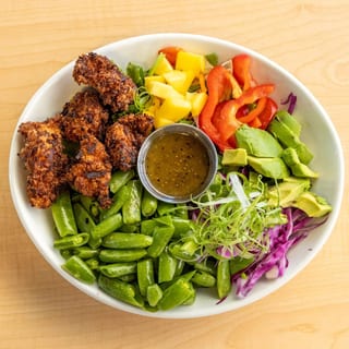 toasted coconut chicken salad